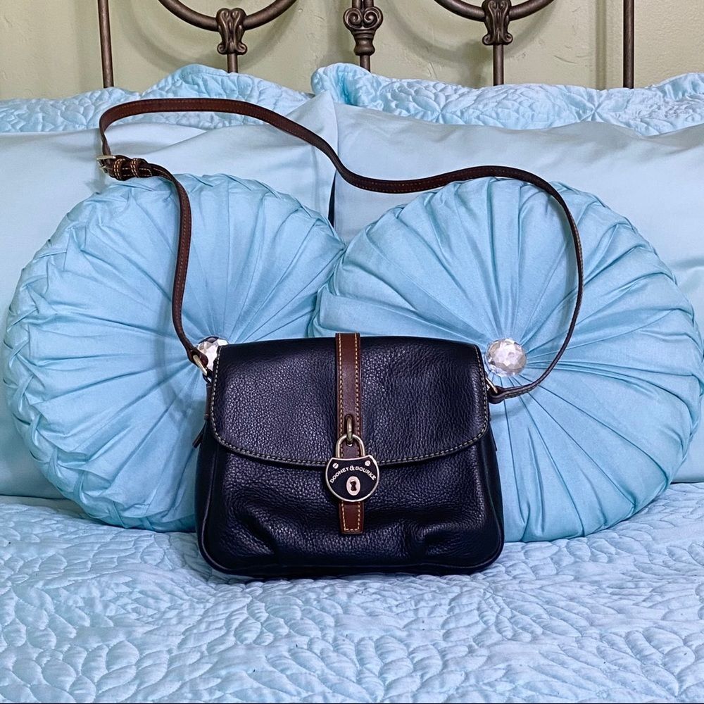Dooney and Bourke Black Samba Leather Crossbody